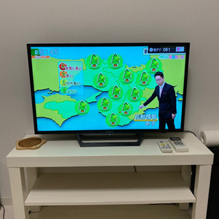液晶テレビ(32インチ)テレビ台付 TV SONY youtube, Netflix も見れます！