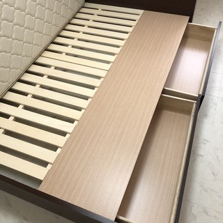 フランスベッド　ダブルベッド　引き出し付き　おしゃれ！超綺麗です