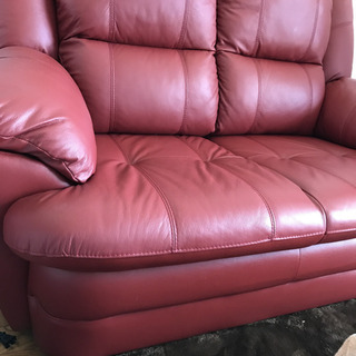 赤いソファー(2人掛け)