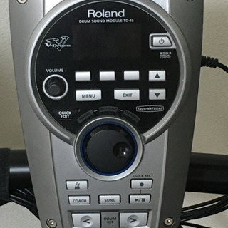 電子ドラム Roland TD-15KV-S 増設シンバル・H.Hスタンド・椅子・マット付