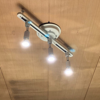 【美品】朝日電器 スライドシーリングライト LED電球3個セット