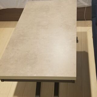 新品未使用】コンクリート調天板の昇降式テーブル【配送込】 【公式通販】