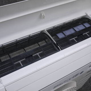 美品 パナソニック ルームエアコン CS-J227C-W 2.2kw 冷房6～9畳 暖房5～6畳 エオリア ナノイーX クリスタルホワイト 17年製 