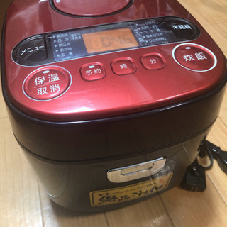 2017年製アイリスオーヤマ DKRC-MA30-RE 3合炊飯器