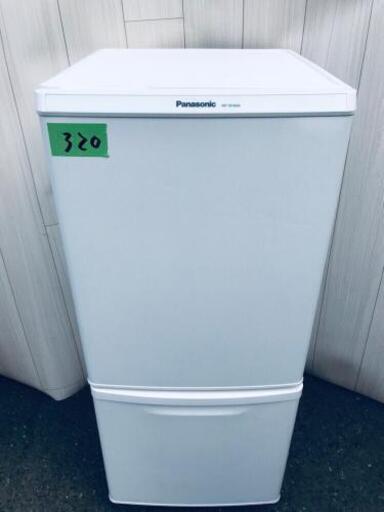320番 Panasonic✨ノンフロン冷凍冷蔵庫✨NR-TB146W-HG‼️