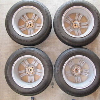 夏タイヤワンシーズン着用バリ山 BSアルミホイール14インチ5.5J4H 