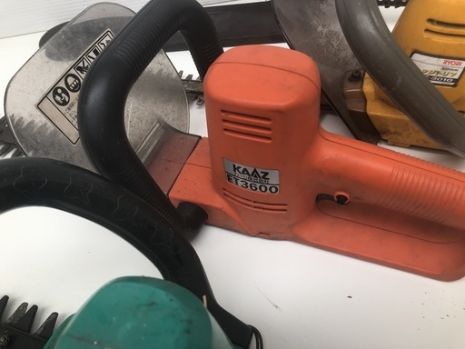 チェーンソー　トリマー　まとめて4個セット　すべて動作OK　マキタUH3500　リョ－ビHT-3010　カーツET3600　新ダイワA-400