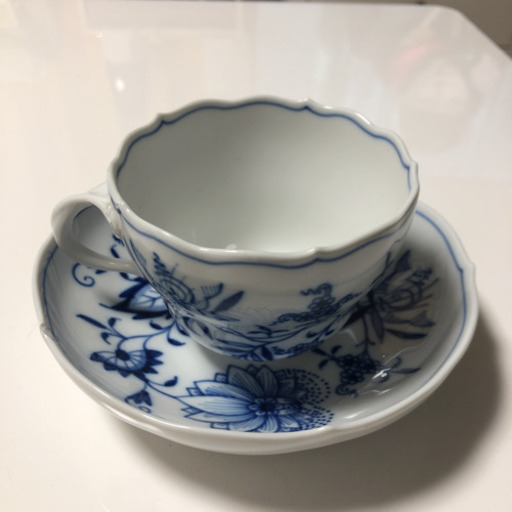 Meissen マイセン　ブルーオニオン　カップ\u0026ソーサー