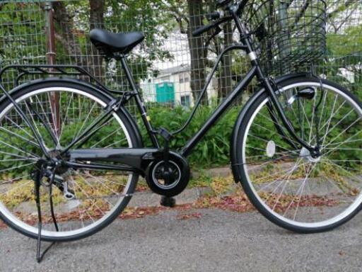 美品27インチ　ギア付き自転車　シティサイクル