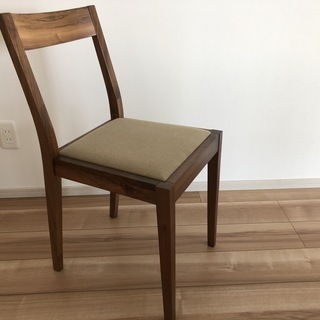 【無印良品】無垢材ダイニングテーブルセット（引き出し付）ウォールナット材・180センチ