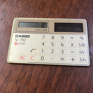 カード型　電卓　CASIO