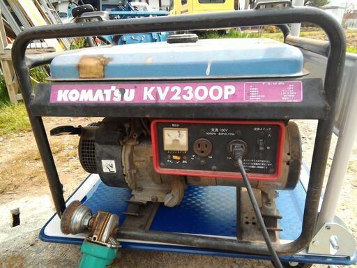エンジン発電機 ガソリンエンジン 発電機 2.3KVA 2300 実働  動作確認