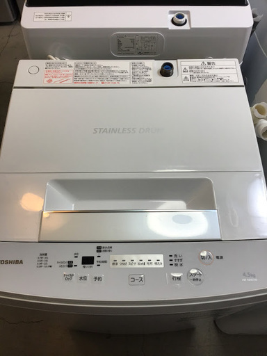 【送料無料・設置無料サービス有り】洗濯機 2018年製 TOSHIBA AW-45M5 中古