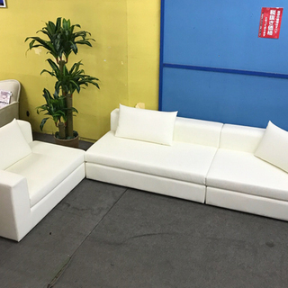 札幌【美品!】ヤマキインテリア 大型ソファ 最大幅380cm オーダー 