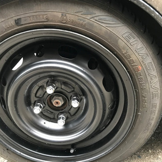 デミオ純正鉄ホイール6J 155/65R14 タイヤセット　ツライチ　エブリィ