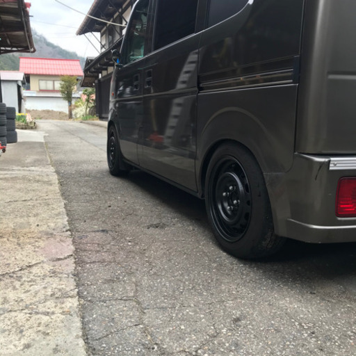 デミオ純正鉄ホイール6J 155/65R14 タイヤセット ツライチ エブリィ