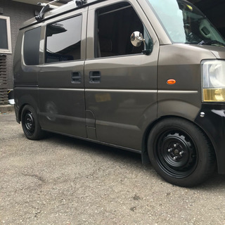 デミオ純正鉄ホイール6J 155/65R14 タイヤセット ツライチ エブリィ