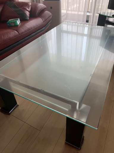 センターテーブルガラステーブルマット付き マリンさん 練馬の家具の中古あげます 譲ります ジモティーで不用品の処分