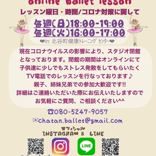 ④おうちで楽しく！オンラインバレエレッスン♫online bal...