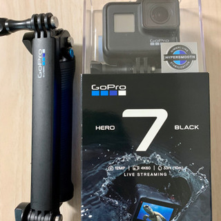 GoPro HERO7 BLACK + 純正自撮り棒 + バッテ...