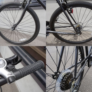 引取り限定☆G.R.Q CTB Cross Bike☆クロスバイク 自転車 マット