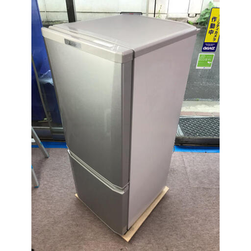 【最大90日補償】MITSUBISHI 2ドア冷凍冷蔵庫 MR-P15C-S 2017