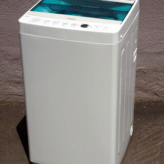 【6ヶ月保証付】26　ハイアール 4.5kg 全自動洗濯機 JW-C45A 10分時短洗濯 一人暮らしに最適 ☆2017年製の画像