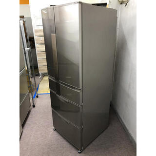 ?最大90日補償】【訳あり】MITSUBISHI 6ドア冷凍冷蔵庫 MR-JX52W-N 2012