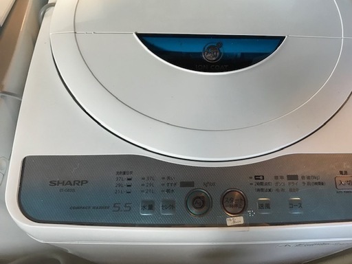 洗濯機　シャープ　ES-GE55L 5.5㎏