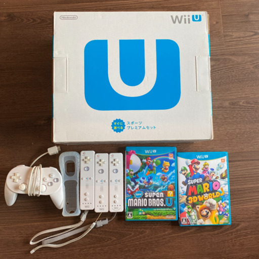 Wii U リモコン&マリオソフト2本付き