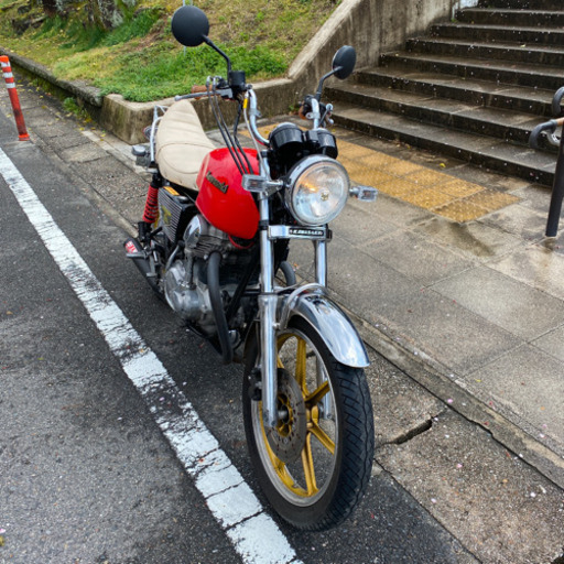 カワサキ W650 旧車風カスタム キャストホイール アルミタンク