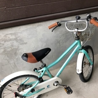子供用　18インチ　自転車　補助輪付き
