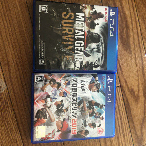 プロ野球スピリッツ19 パワプロ18 メタルギアソリッド 4460 和泉中央のテレビゲームの中古あげます 譲ります ジモティーで不用品の処分