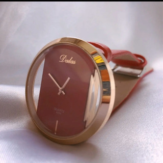 レディース アナログファッション腕時計　赤　新品未使用品