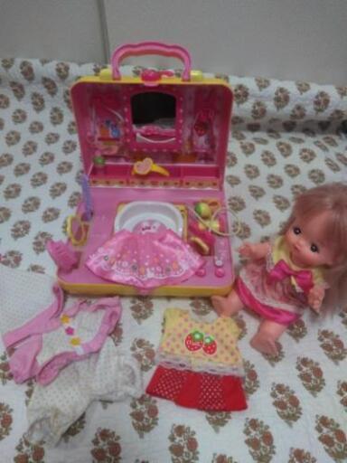 メルちゃんすぐ遊べるいちごの美容室セットこども子供女の子おもちゃ人形ぽぽちゃんレミンソランめるちゃん Miu 桜ノ宮のおもちゃの中古あげます 譲ります ジモティーで不用品の処分