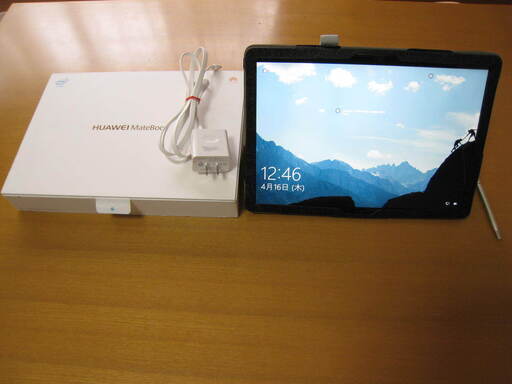 値下げ　タブレットPC（１２インチ）HUAWEI MateBook HZ-W19　（社外品専用カバー付き）