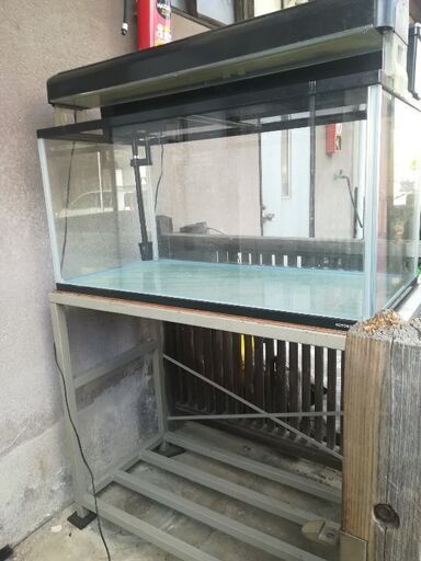 90cm水槽　水槽台　上部フィルター　照明　セット