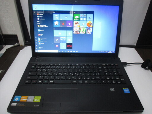 ☆値下げしました☆【美品】Lenovo G500 Cel1005M 160GB 2GB　オフィス365搭載中古動作品