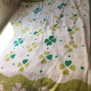 毛布　グリーン　140×200