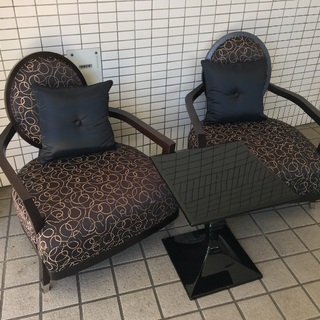 中古》TENDO木工 リビングチェアセット