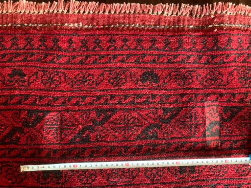 アフガン産 トルクメン族作 アンティーク手織り絨毯 299×208cm