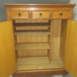 ナラ材 高級チェスト アンティーク レトロ