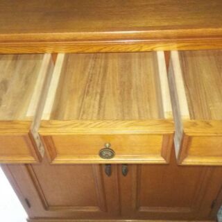 ナラ材 高級チェスト アンティーク レトロ