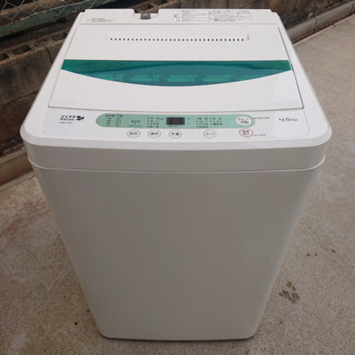 #KS12 ヤマダ電機オリジナル 全自動電気洗濯機 4.5kg HerbRelax YWM-T45A1 2017年製