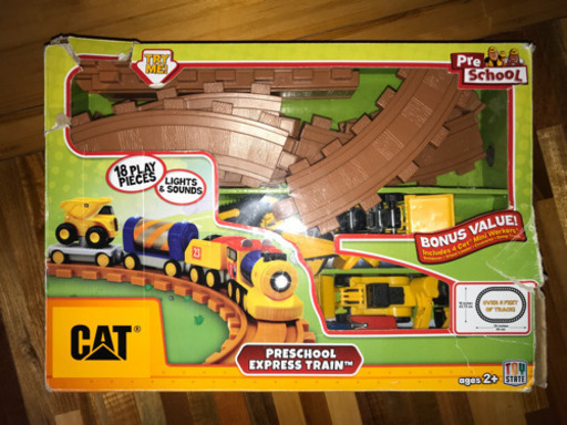 Cat はたらくくるま 機関車 レール セット Moo 浦添のおもちゃの中古あげます 譲ります ジモティーで不用品の処分