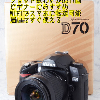 S数6317回○ビギナー向け○WIFI転送可能○ニコン D70 安心の