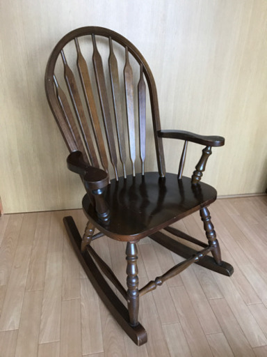 レトロなロッキングチェアー ロッキングチェア】木製 飛騨の家具