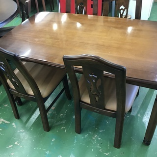 カリモク コロニアルシリーズ　ダイニング5点セット