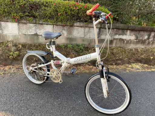 ☆20インチ折りたたみ自転車☆チェーン・シフトケーブル新品交換^_^shimano6段ギア☆スポーツモデルサイクル☆