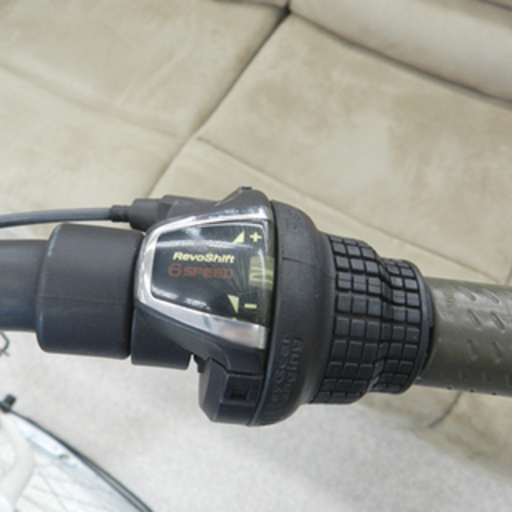 27インチ 自転車 シティサイクル ママチャリ 6段切替 カゴ2個 ホワイト